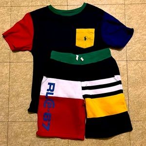 Kids Ralph Lauren polo short set SZ12